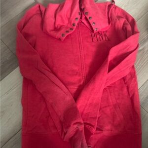 Pink Zip-Up Hoodie